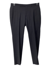 Calvin Klein Mens Slim fit Suit Dress Pants 35 / 30 Black Solid MGWE25ZZ0181