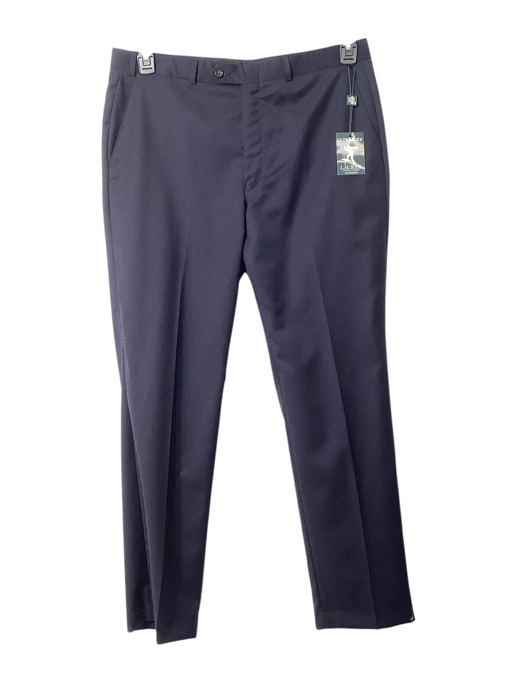 Lauren Ralph Lauren Mens Regular fit Dress Pants 36 / 32 Navy Blue Solid