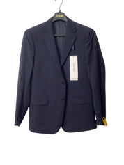 Calvin Klein Mens Skinny fit Suit Jacket Blazer 42 R Navy Blue Solid Stretch