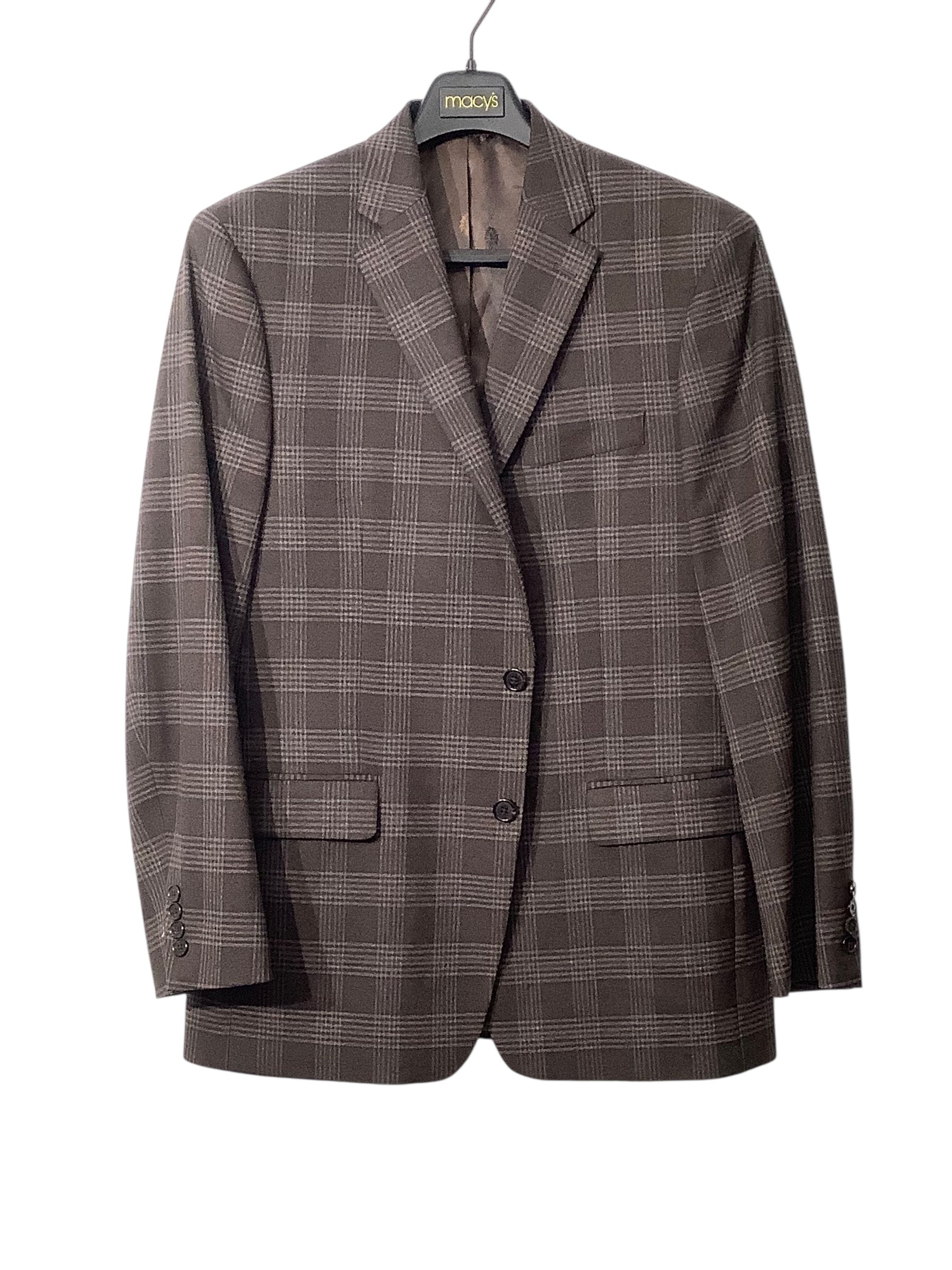 Lauren Ralph Lauren Mens Regular fit Sport Coat Blazer 42 L Brown Plaid