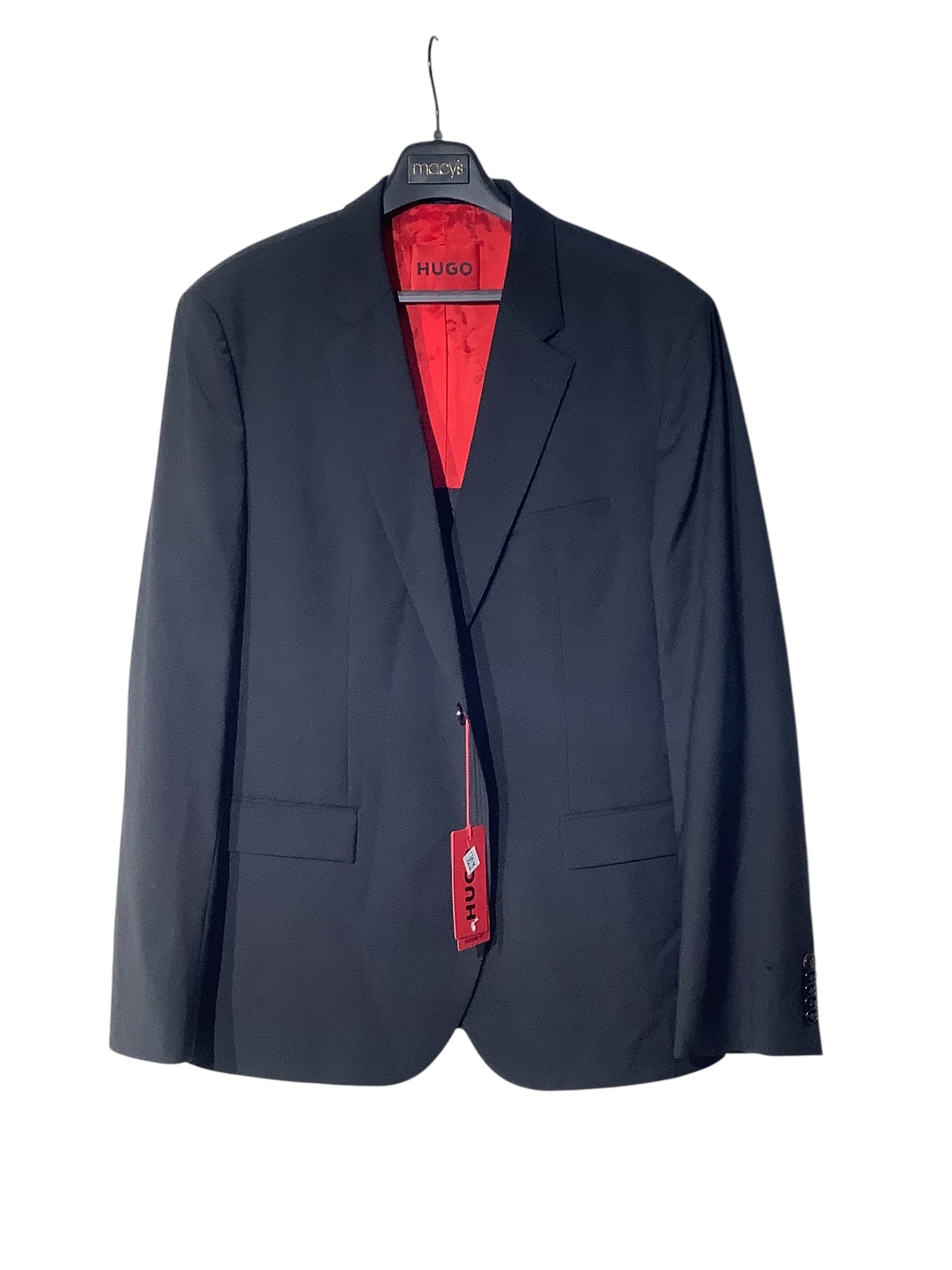 Hugo Boss Mens Modern fit Suit Jacket Blazer 42 R Black Solid