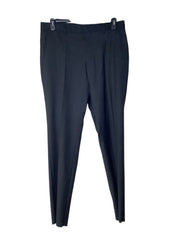 Hugo Boss Mens Slim fit Dress Pants 34 Black Solid Stretch H-Huge224