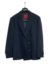 Hugo Boss Mens Modern fit Sport Coat Blazer 40 S Navy Blue Double Breasted
