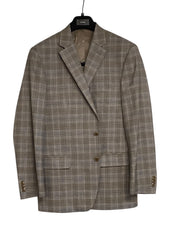 Michael Kors Mens Regular fit Sport Coat Blazer 42 R Grey Plaid Stretch