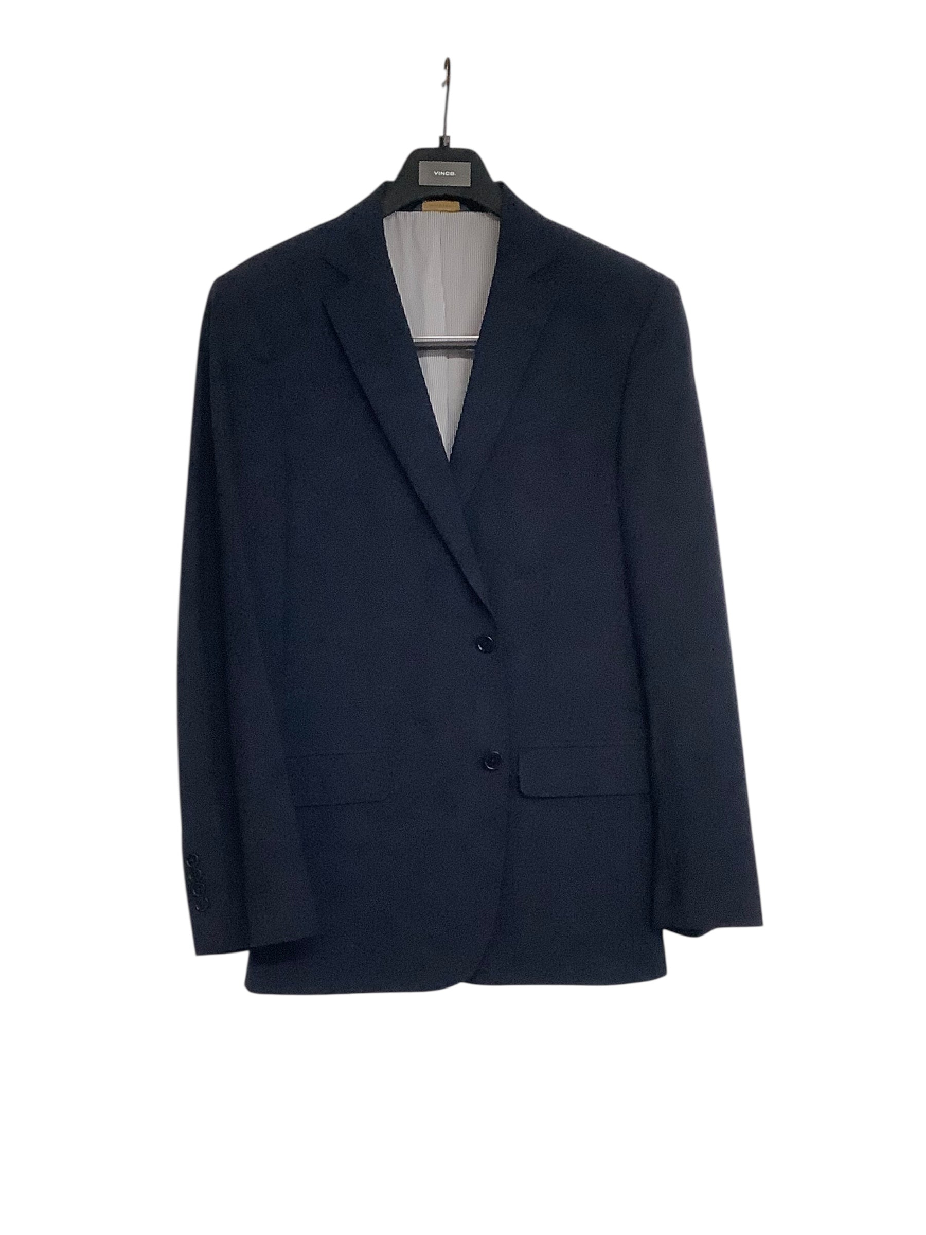 Brooks Brothers Mens Modern fit Sport Coat Blazer 42 L Navy Blue Solid Stretch