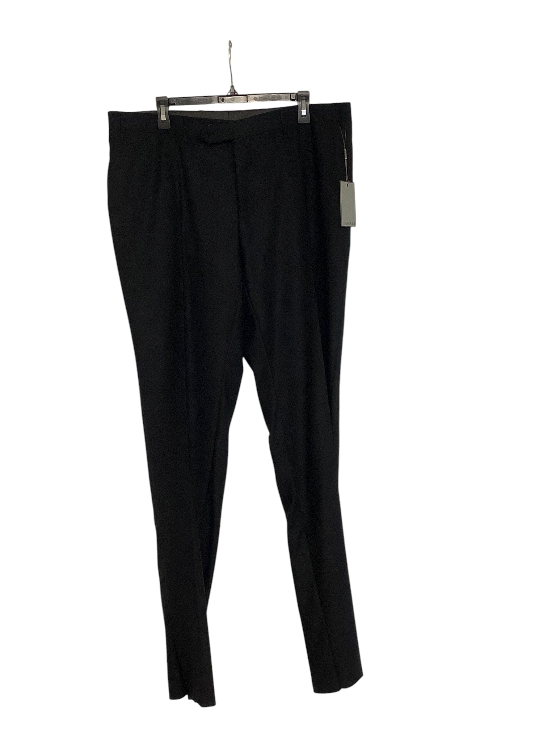 Canali Mens Modern fit Capri 2 Piece Suit 46 R / 38 Waist Black Solid