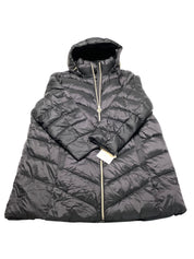 Michael Kors Womenss Puffer Jacket Coat 4X Black Solid