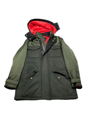 AX Armani Exchange Mens Utility Jacket Coat Medium Green Solid