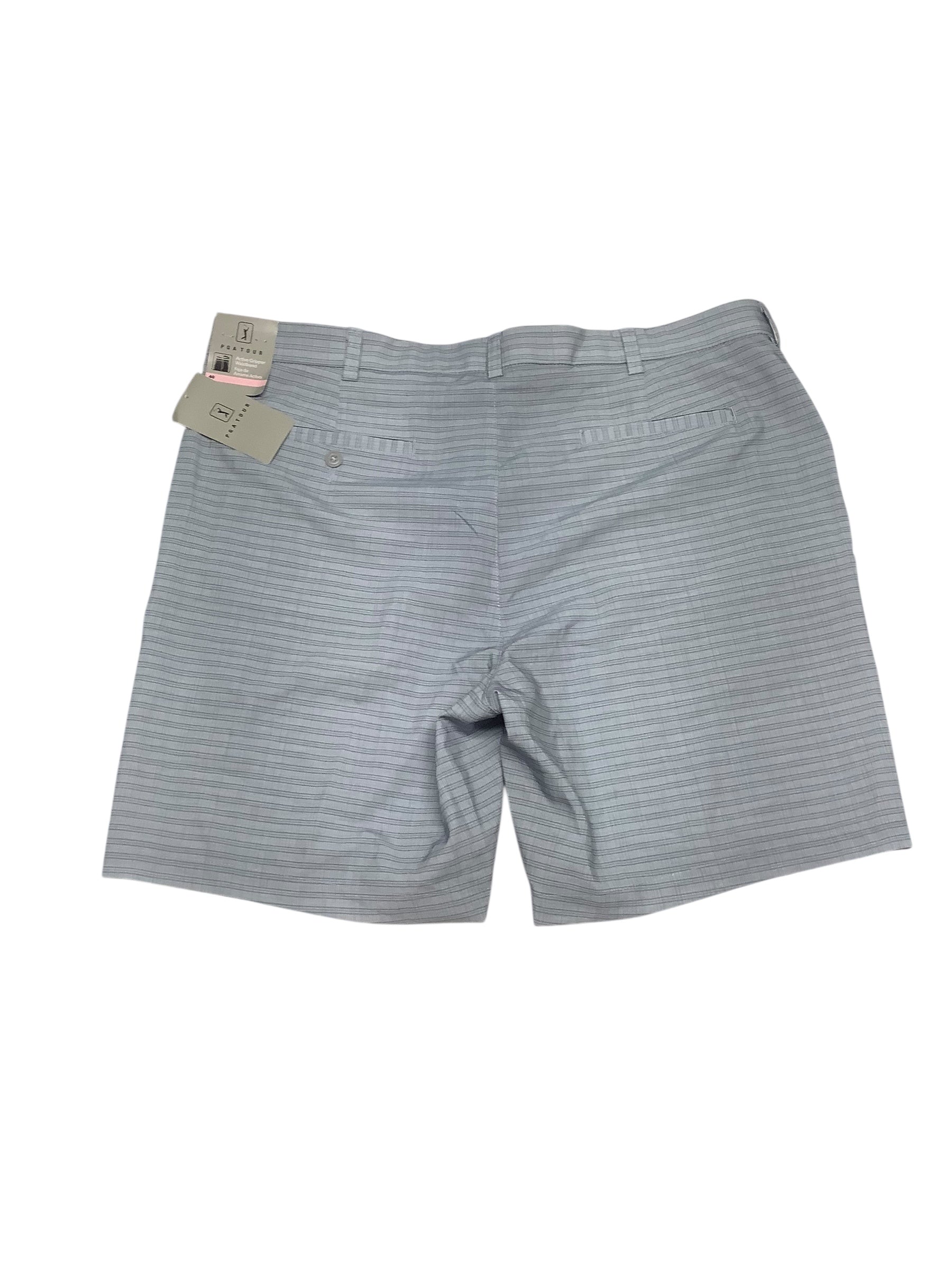 PGA TOUR Mens Regular fit Golf shorts 40 Grey Plaid