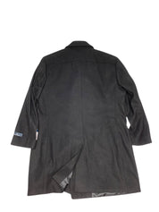 Nautica Mens Classic-Fit Double Breasted Wool Overcoat Coat 48 L Black