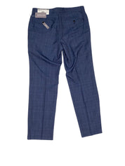 Michael Kors Mens Classic fit Dress Pants 38 / 32 Navy Blue Plaid Stretch Wool
