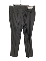 Karl Lagerfeld Mens Modern fit  Pleated Dress Pants 42 / 32 Grey Striped