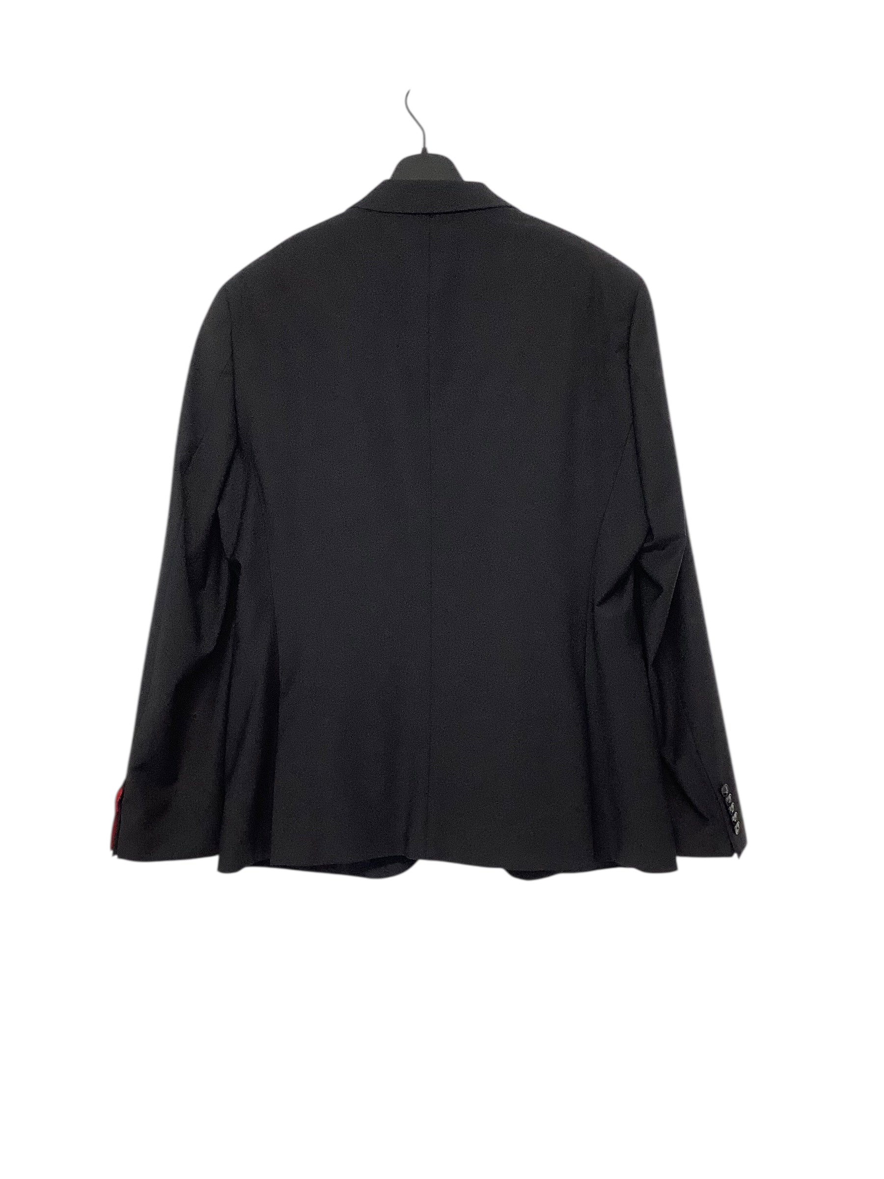 Hugo Boss Mens Modern fit Suit Jacket Blazer 44 R Black Solid Stretch