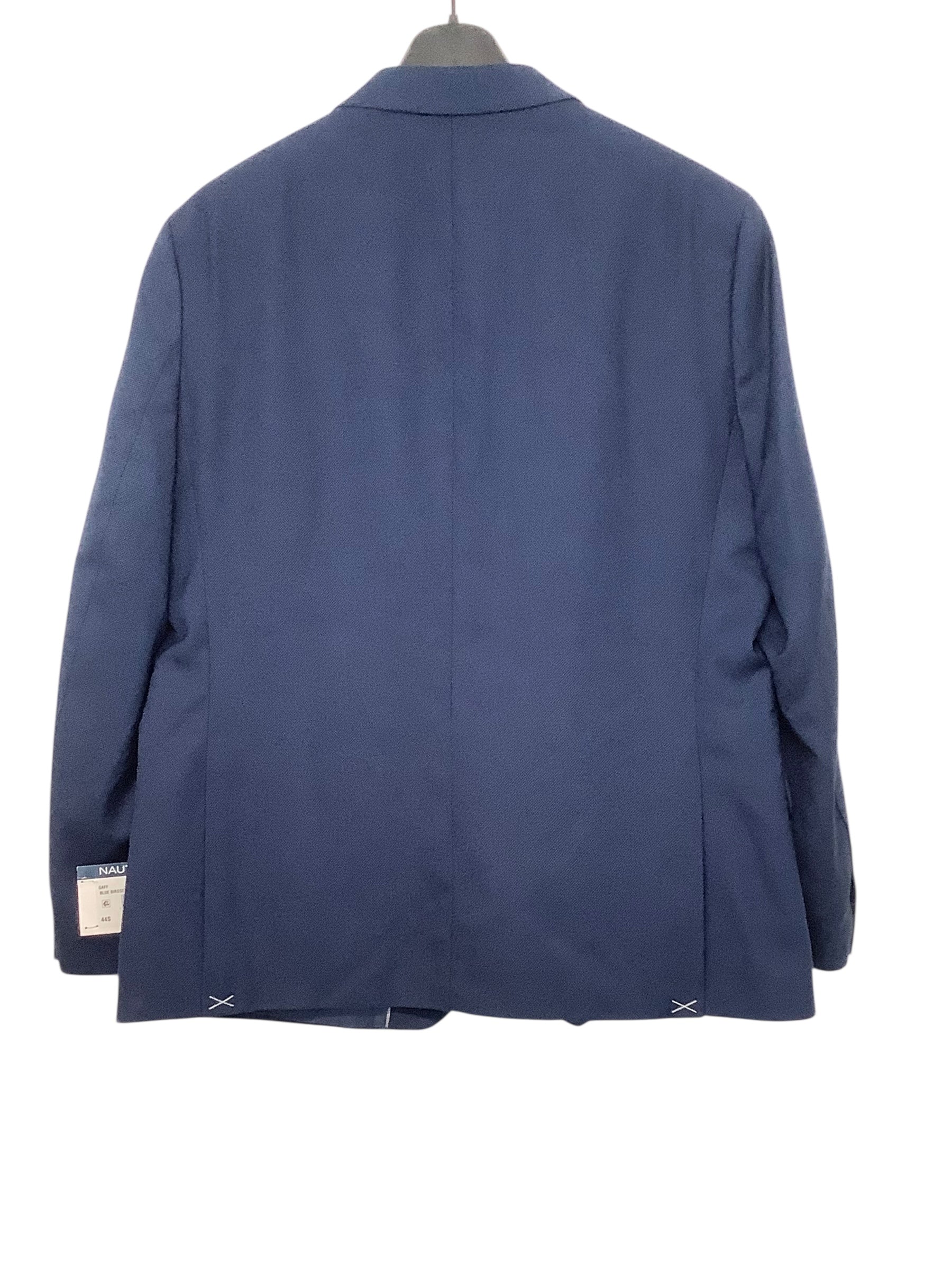 Nautica Mens Modern fit Suit Jacket Blazer 44 S Blue Solid Stretch