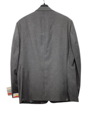 Perry Ellis Mens Modern fit Suit Jacket Blazer 44 R Grey Solid Stretch