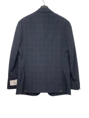 Kenneth Cole Reaction Mens Slim fit Suit Jacket Blazer 42 R Blue Plaid Stretch