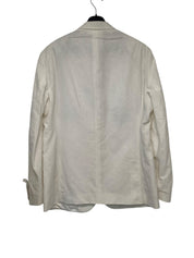 Kenneth Cole Reaction Mens Linen Slim fit Suit Jacket Blazer 44 R White Stretch