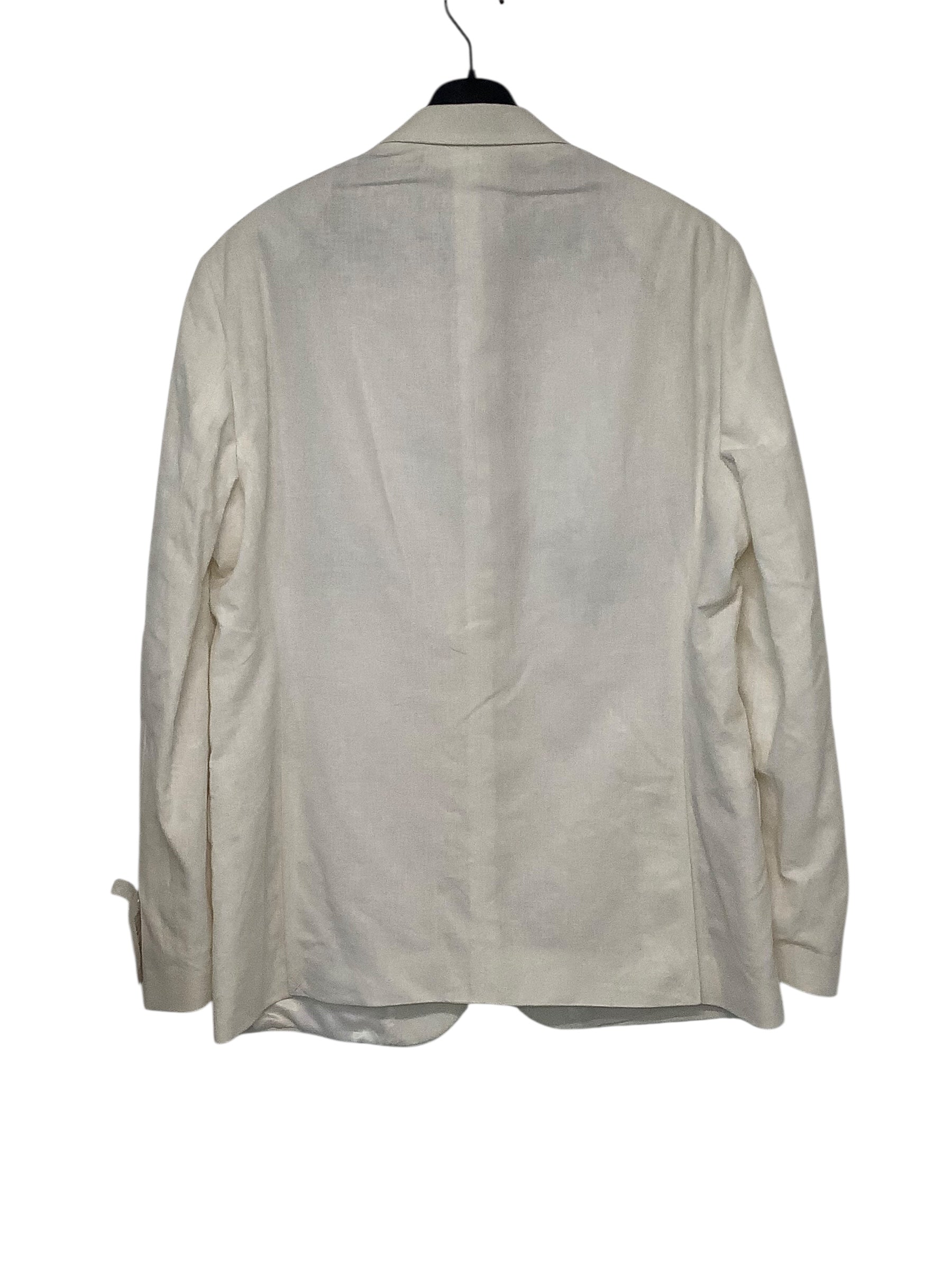 Kenneth Cole Reaction Mens Linen Slim fit Suit Jacket Blazer 44 R White Stretch