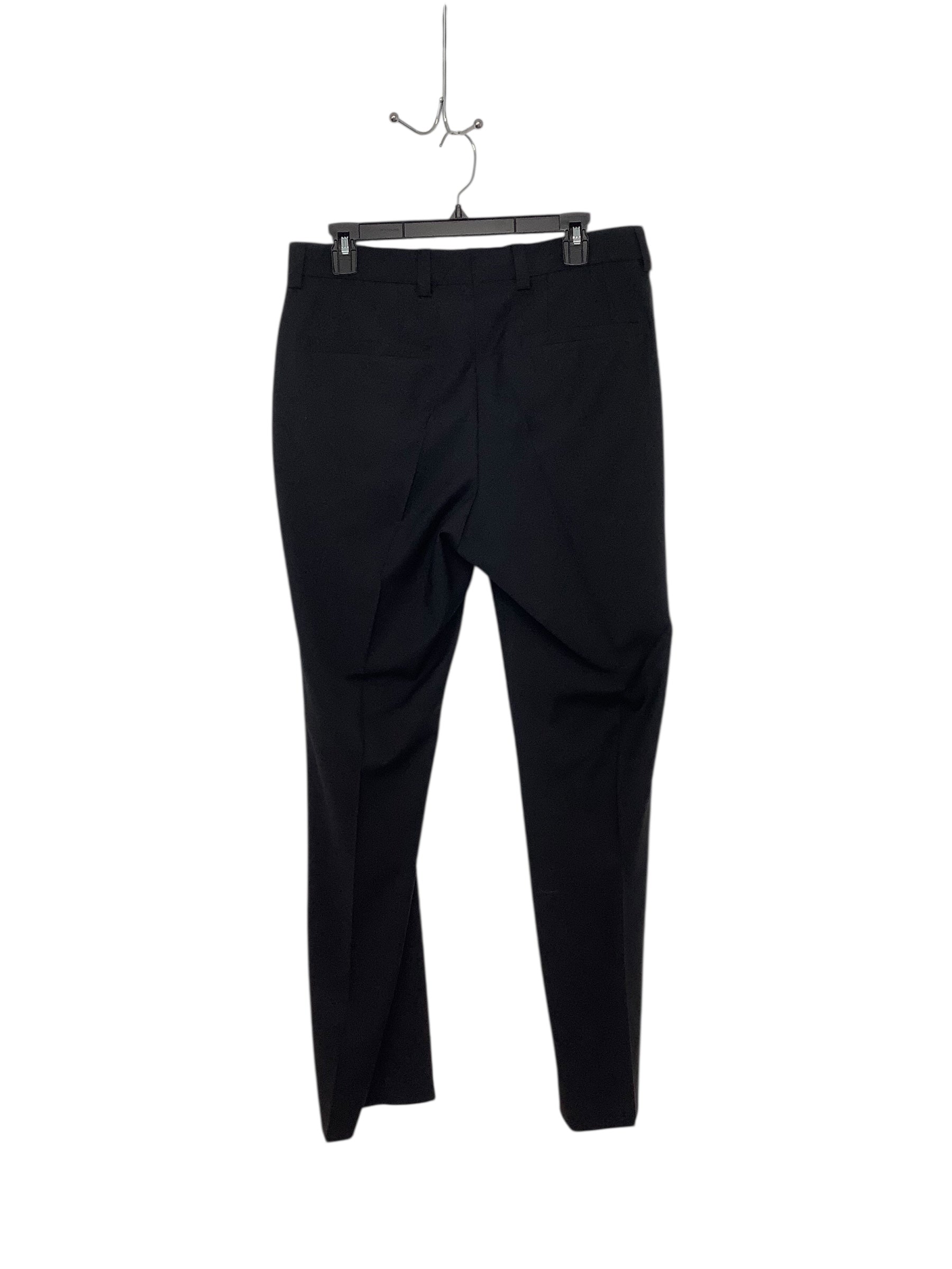 Hugo Boss Mens Slim fit Dress Pants 32 / 30 Black Solid Stretch Karl-Tom244X