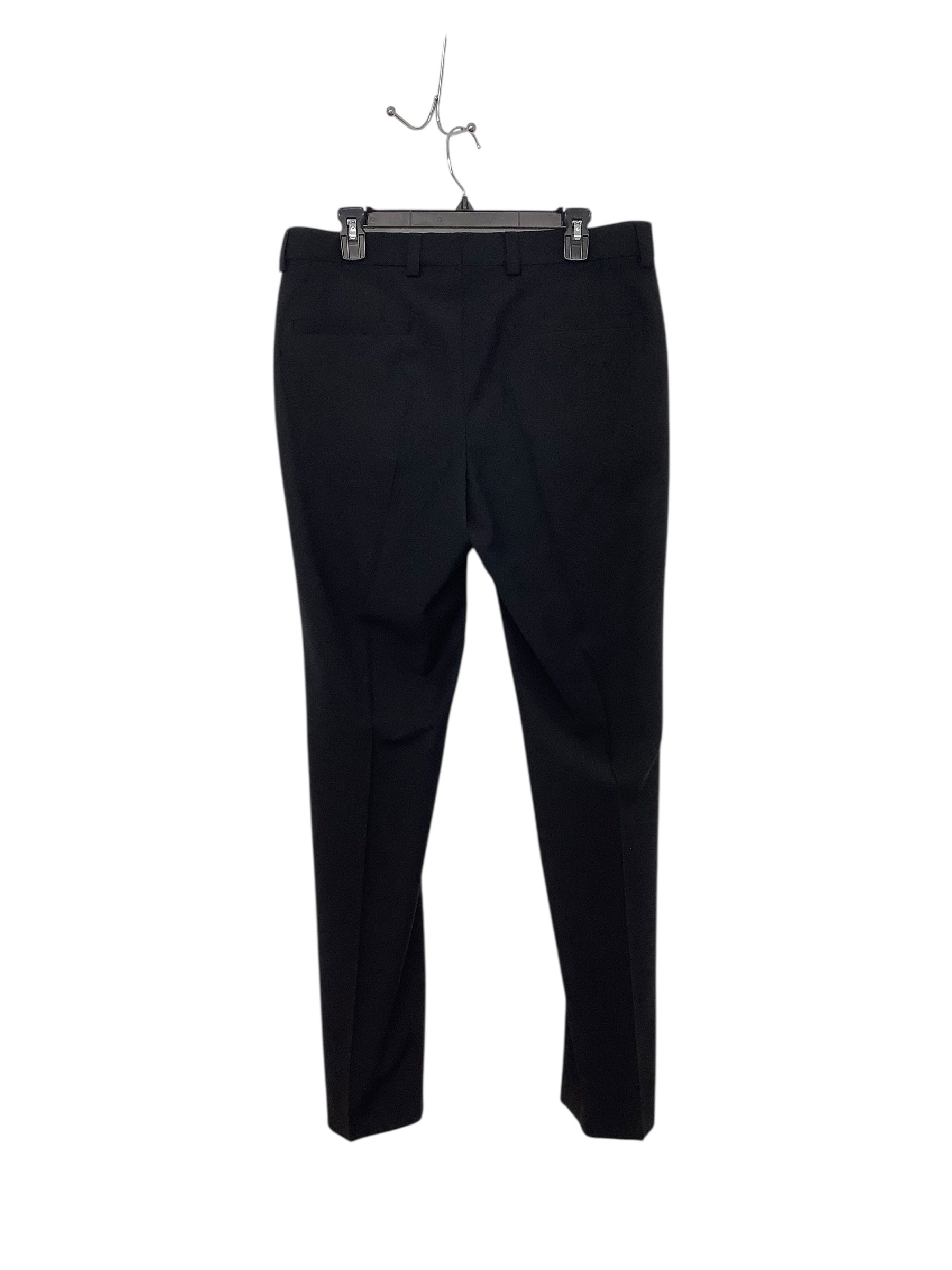 Hugo Boss Mens Slim fit Dress Pants 34 / 30 Black Solid Stretch Karl-Tom244X