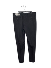 Nautica Mens Modern fit Suit Dress Pants 41 / 34 Dark Grey Striped Stretch