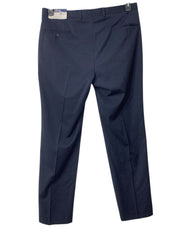 Izod Mens Regular fit Suit Dress Pants 36 / 33 Navy Blue Solid Stretch
