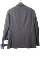 Kenneth Cole Reaction Mens Slim Tuxedo Jacket Blazer 42 S Black Solid Stretch
