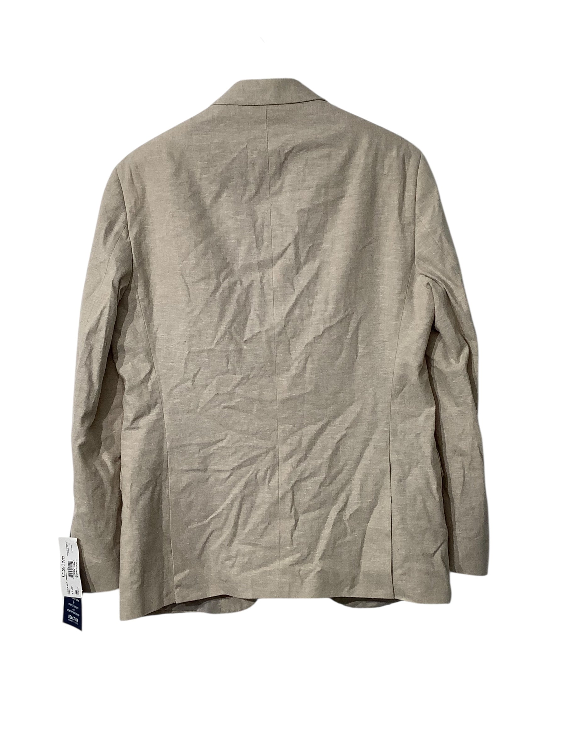 Kenneth Cole Reaction Mens Slim fit LINEN Suit Jacket Blazer 40 R Beige Tan