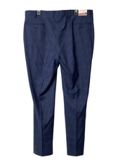 Perry Ellis Mens Modern fit Suit Dress Pants 39 / 33 Blue Plaid Stretch