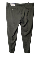Nautica Mens Modern fit Suit Dress Pants 45 / 32 Olive Green Solid Stretch