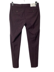 Kenneth Cole Reaction Mens Slim fit Suit Dress Pants 35 / 32 Wine Burgundy