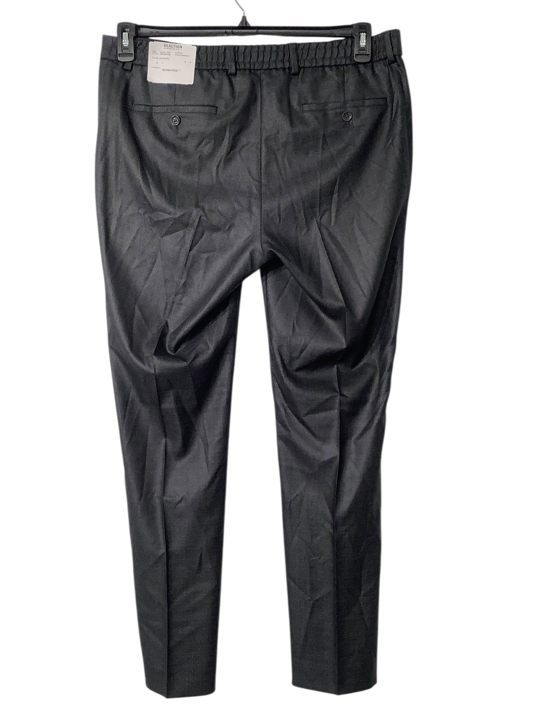 Kenneth Cole Reaction Mens Slim fit Suit Dress Pants 37 / 32 Gun Metal Grey