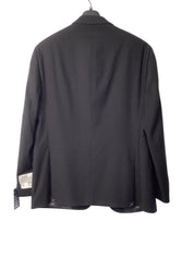 Kenneth Cole Reaction Mens Slim fit Suit Jacket Blazer 44 R Black Solid Stretch