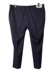 Van Heusen Mens Modern fit Suit Dress Pants 42 / 32 Navy Blue Solid Stretch