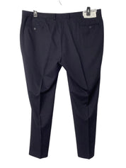 Van Heusen Mens Modern fit Suit Dress Pants 44 / 34 Navy Blue Solid Stretch