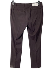 DKNY Mens Modern fit Suit Dress Pants 35 / 30 Burgundy Red Solid Stretch