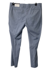 Nick Graham Mens Modern fit Suit Dress Pants 41 / 32 Blue Plaid Stretch