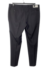 Van Heusen Mens Modern fit Suit Dress Pants 39 / 32 Black Solid Stretch