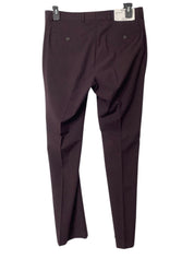 Kenneth Cole Reaction Mens Slim fit Suit Dress Pants 33 / 32 Wine Burgundy