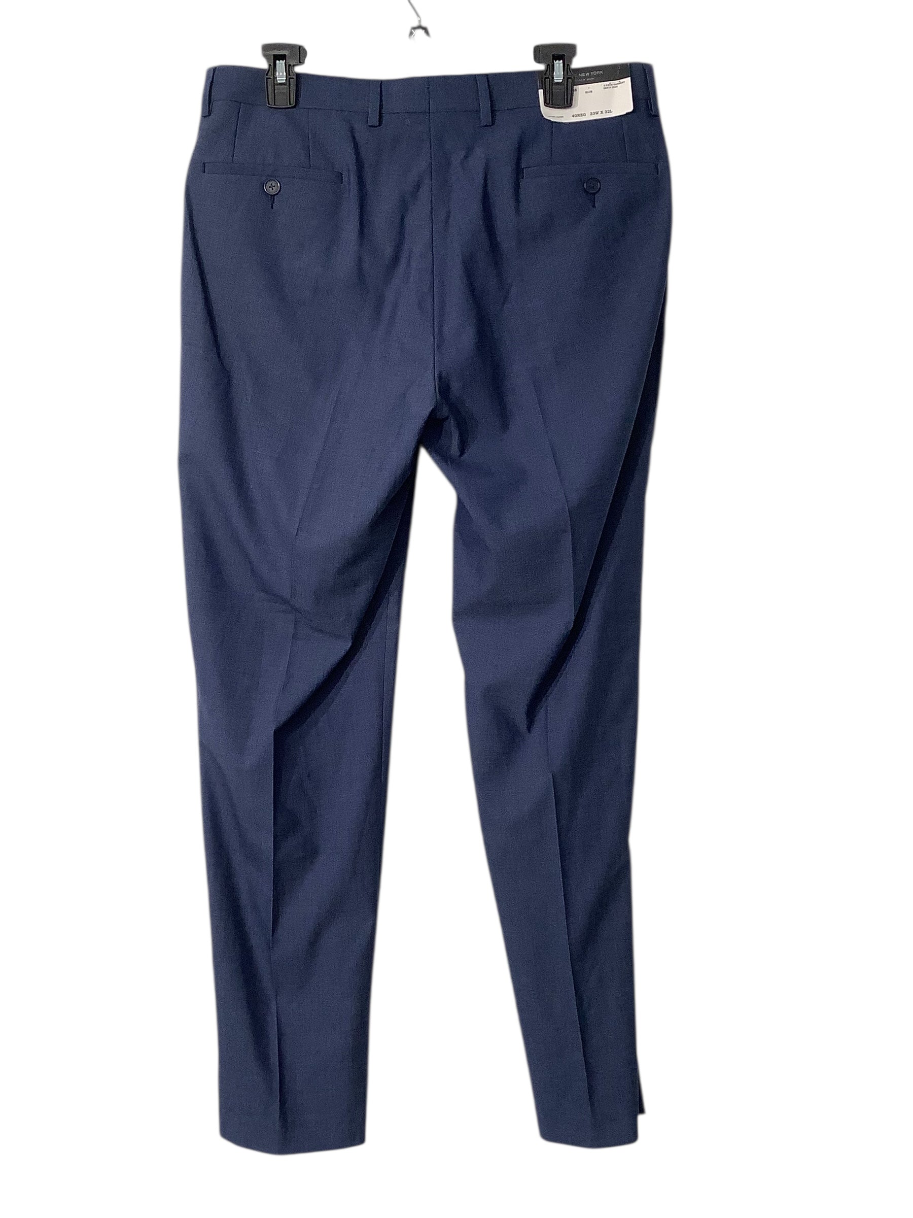Marc New York Mens Modern fit Suit Dress Pants 29 / 30 Blue Solid Stretch