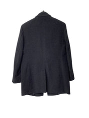 Calvin Klein Mens Prosper Slim Fit Overcoat Coat 42R Charcoal Grey Solid