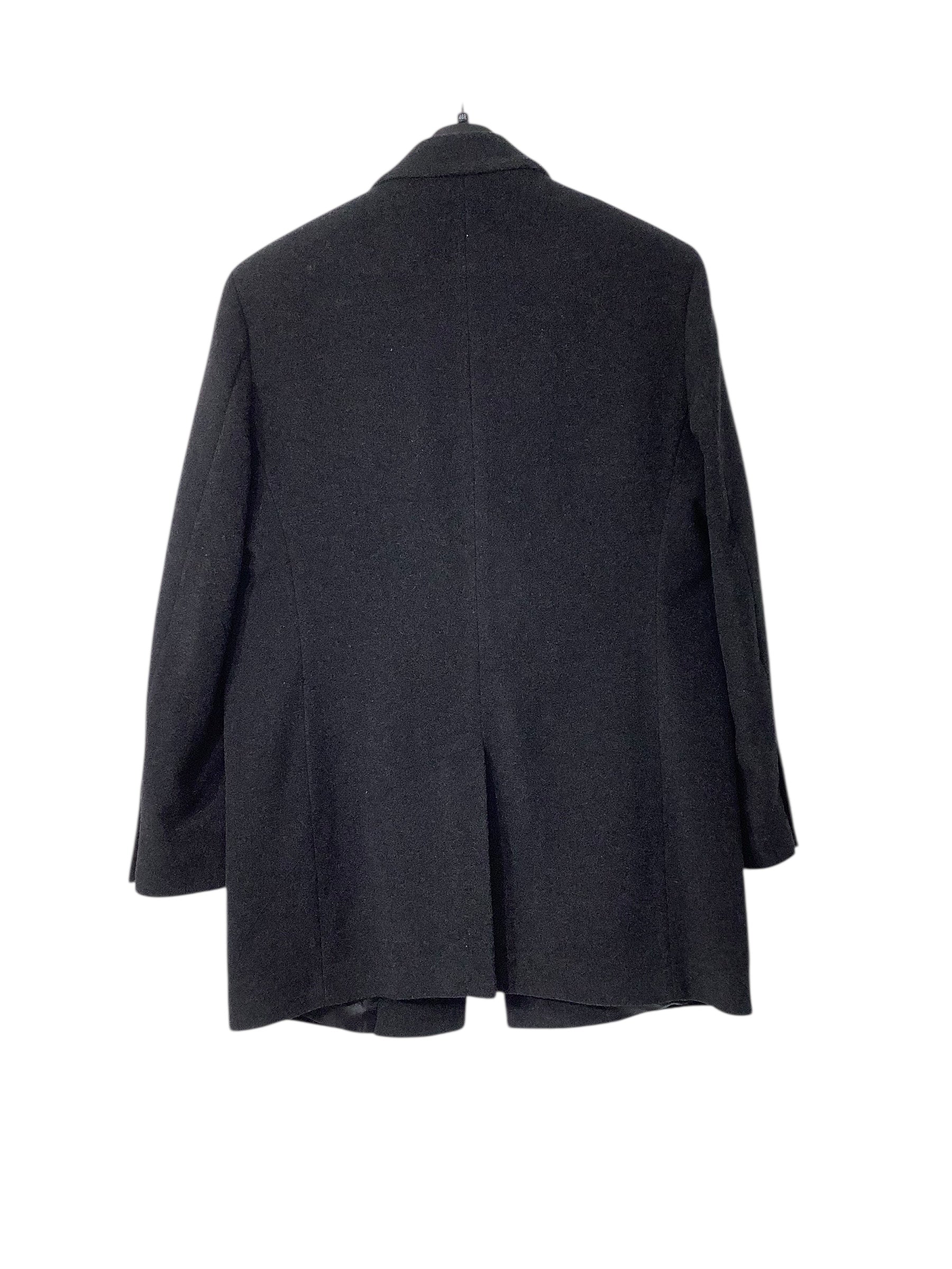 Calvin Klein Mens Prosper Slim Fit Overcoat Coat 42R Charcoal Grey Solid