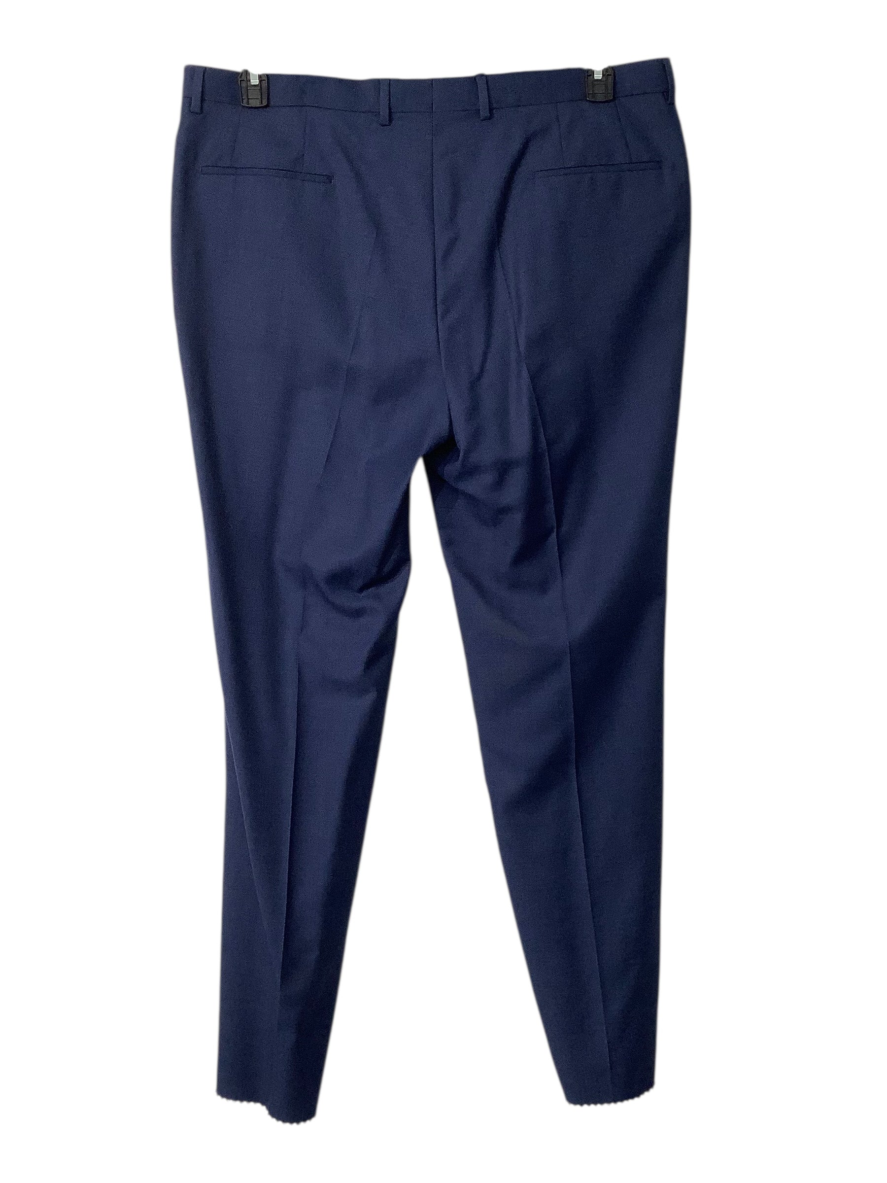 Hugo Boss Mens Modern fit Suit Dress Pants 40 Blue Birdseye Henry/Griffin182