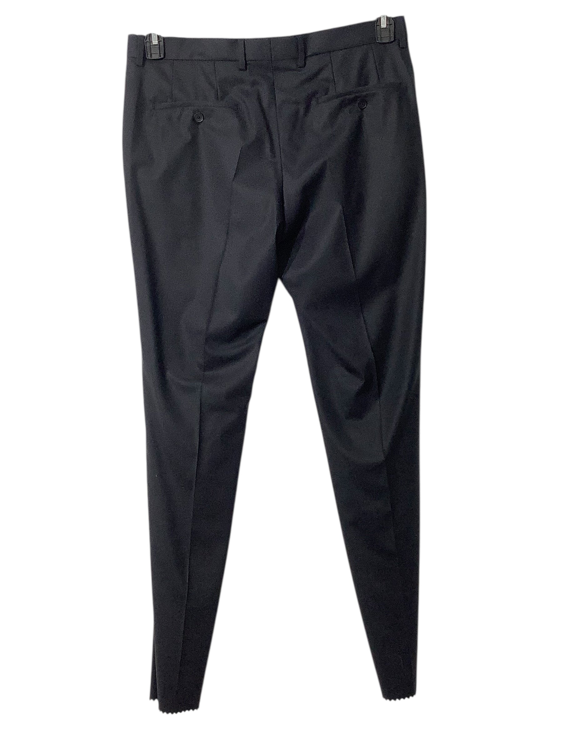 Hugo Boss Mens Modern fit Suit Dress Pants 34 Waist Black Check Stretch