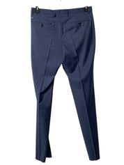Hugo Boss Mens Slim fit Suit Dress Pants 36 Waist Blue Solid Stretch