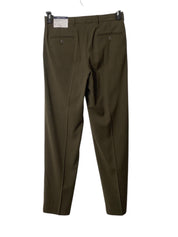Nautica Mens Modern fit Suit Dress Pants 32 / 32 Olive Green Solid Stretch