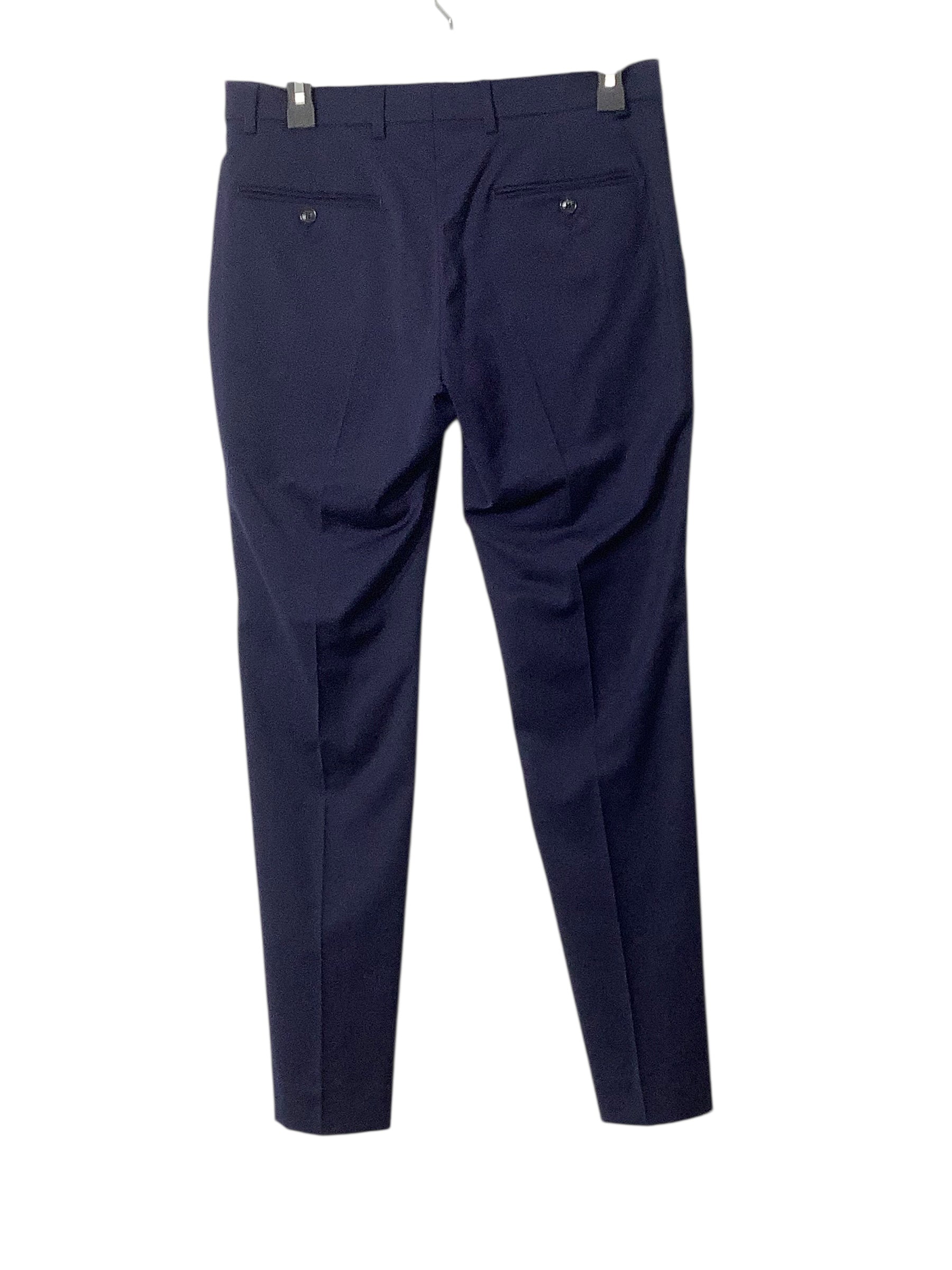 Tommy Hilfiger Mens Modern fit Dress Pants Pants 30 / 30 Blue Solid Stretch