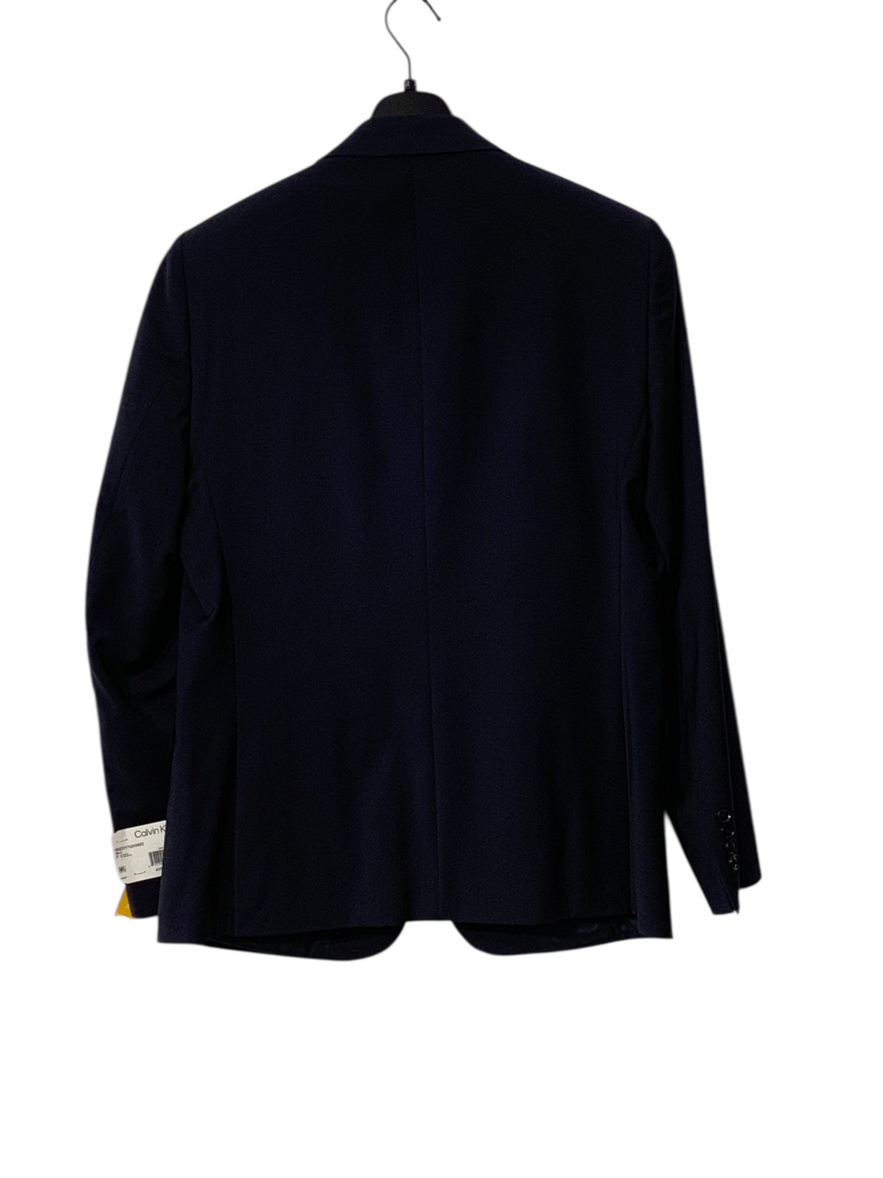 Calvin Klein Mens Skinny fit Suit Jacket Blazer 42 R Navy Blue Solid Stretch