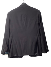Perry Ellis Mens Slim fit Suit Jacket Blazer 42 R Black Solid Stretch