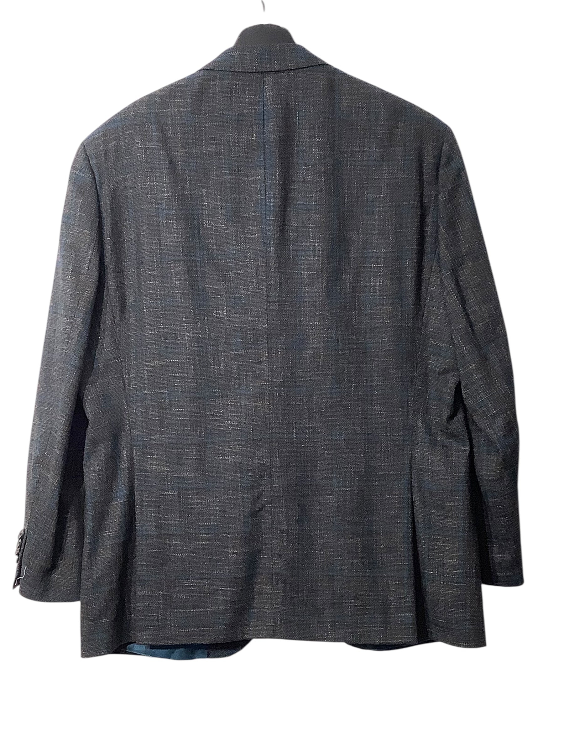 Hugo Boss Mens Slim fit Sport Coat Blazer 44 R Grey Blue Plaid